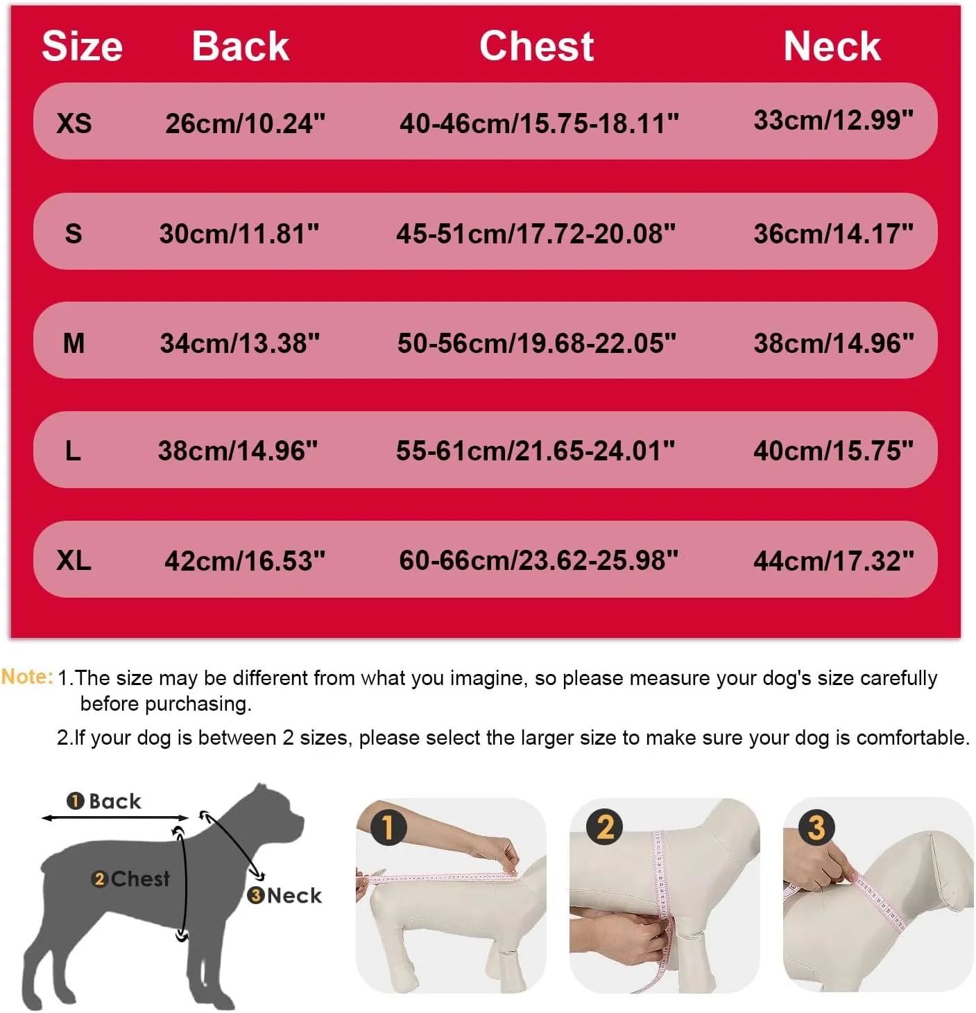 Warm Winter Coat, Fashion Sports Dog Jacket with Built-in Harness, Reflective & Adjustable Pet Vest, Waterproof Windproof Apparel for Small Dogs (Red)